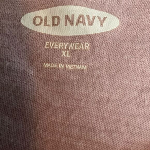 Old Navy Tee Shirt Round Neck Short Sleeve Pink Red Blue Yes Girl Yes Logo XL - Picture 3 of 9